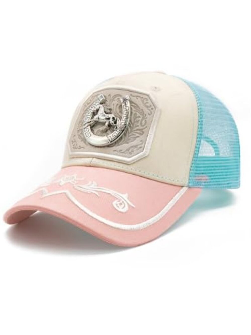 Cowboy Trucker Hat for Women Cowgirl Western Country Hat Cute Baseball Cap